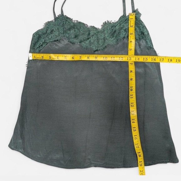Wishlist Apparel Teal Lace Trim Camisole Tank Top Small NWT - Picture 6 of 6